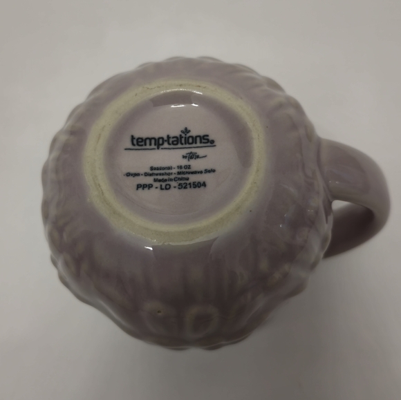 Set of 3 Temptations Cup Loaf Pan Bowl Christmas Trees Lavender Holiday - Picture 3 of 16